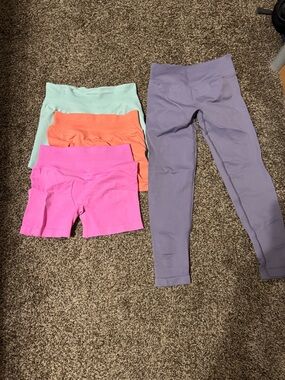 Coral canton shorts and pants bundle
